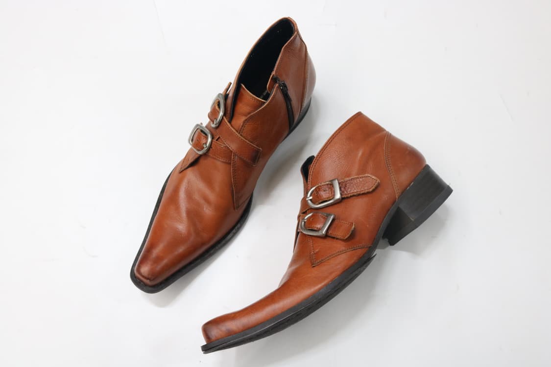 훕데두 스퀘어토 버클 스트랩 부츠 상품이미지6