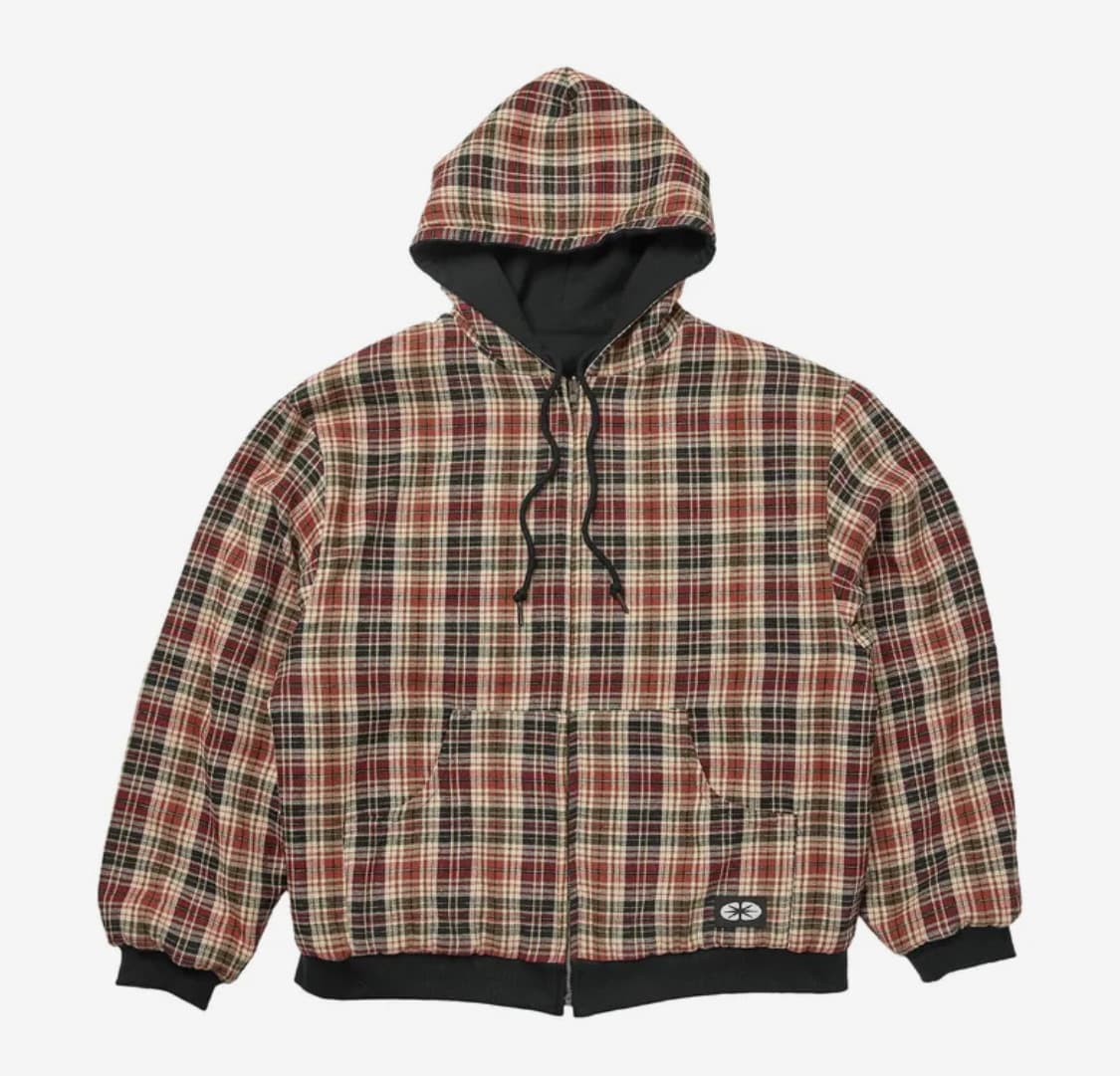 이알티알 리버시블 후드집업 체크 레드 상품이미지1