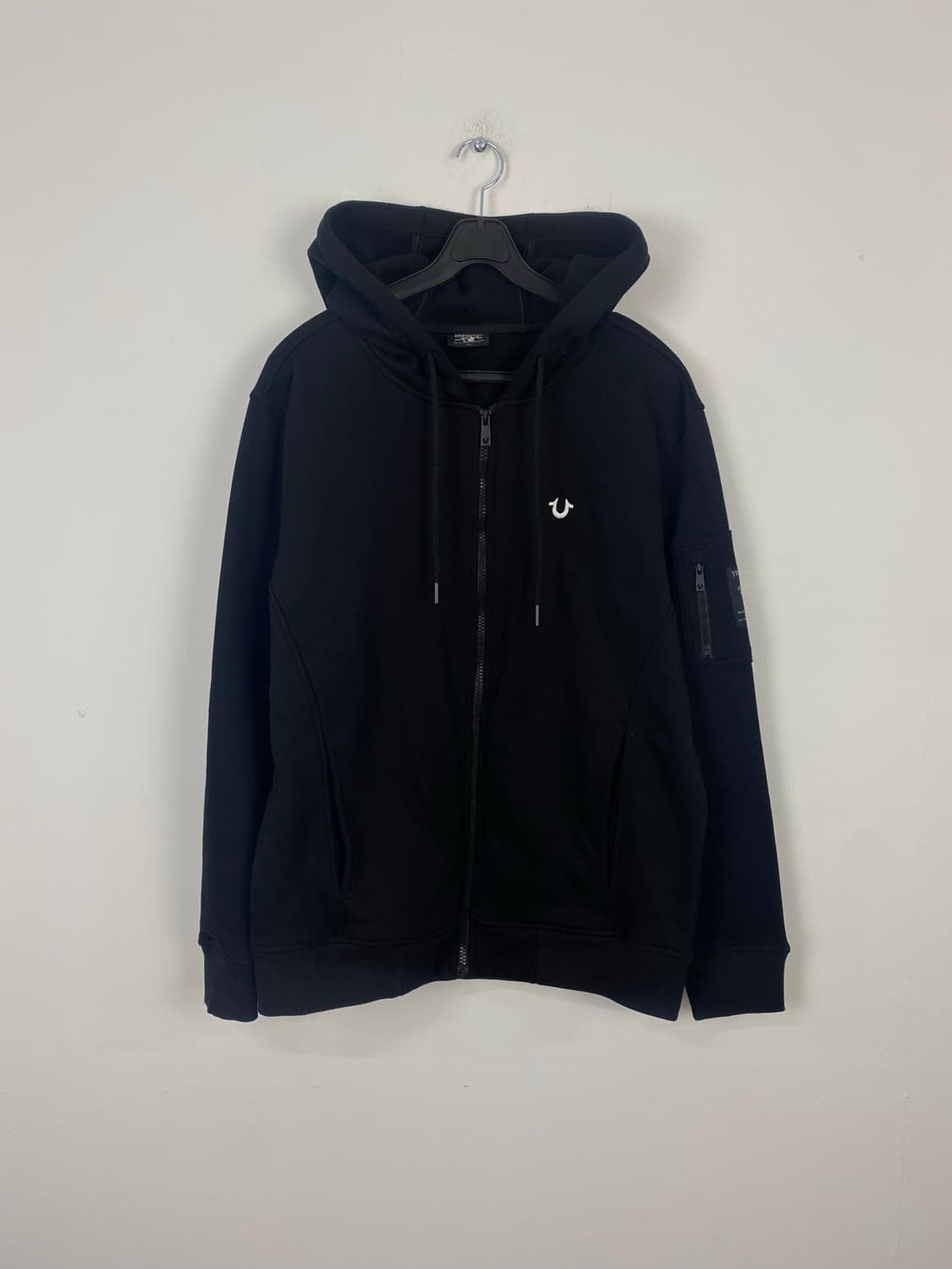 트루릴리젼 블랙 암로고 후드집업 L 상품이미지1