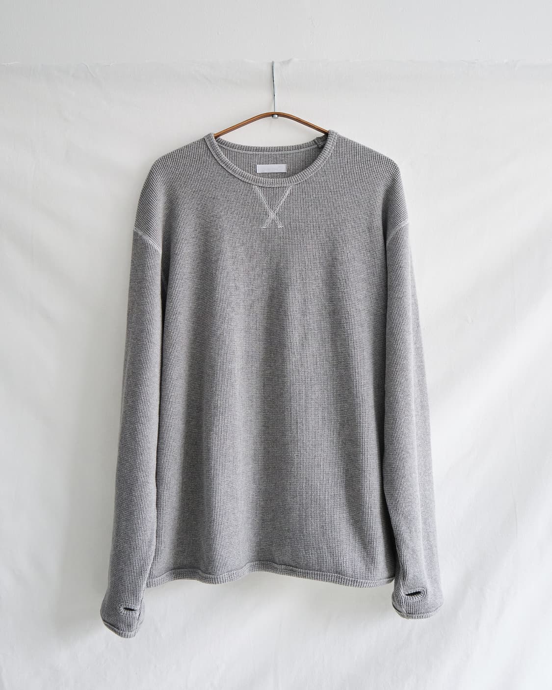 Seasalt Waffle rib long sleeve 그레이 상품이미지1