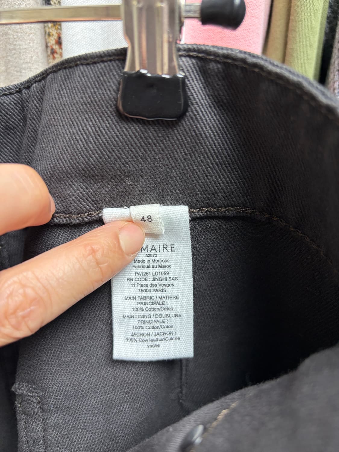 르메르 25FW 맥시 배럴워크웨어 팬츠 Coal 48size 상품이미지8