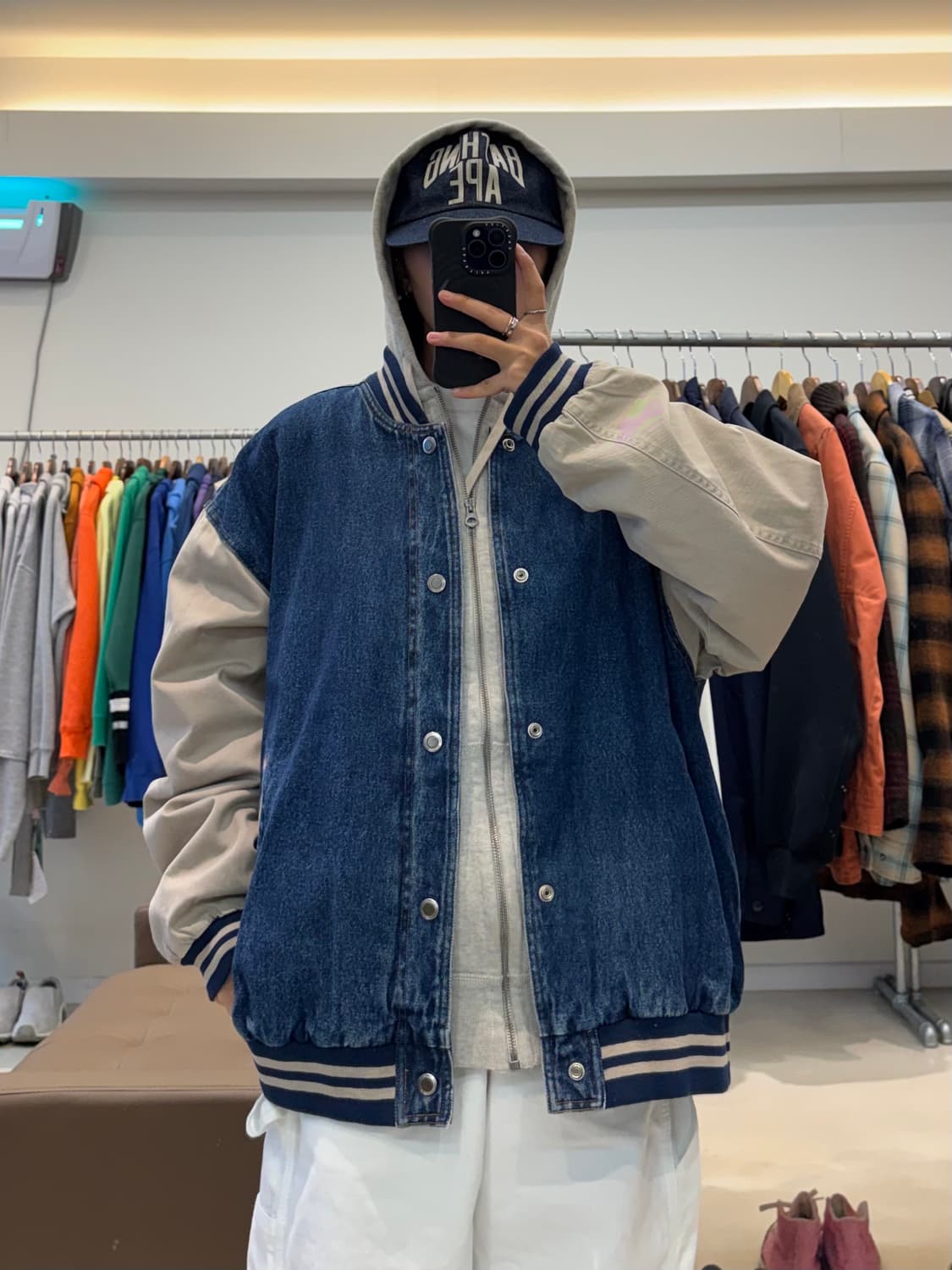 Basic editions 데님 바시티자켓 상품이미지6