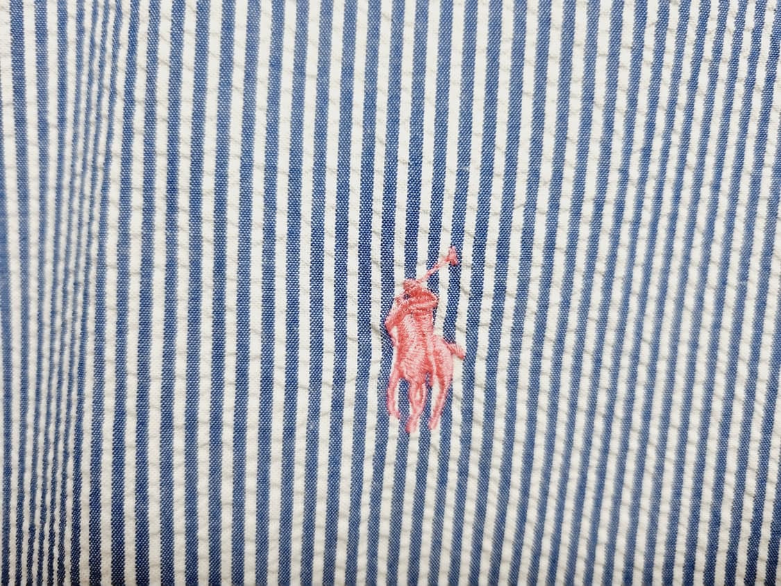 남성 폴로 POLO 시어서커 반팔 남방 셔츠 상품이미지6
