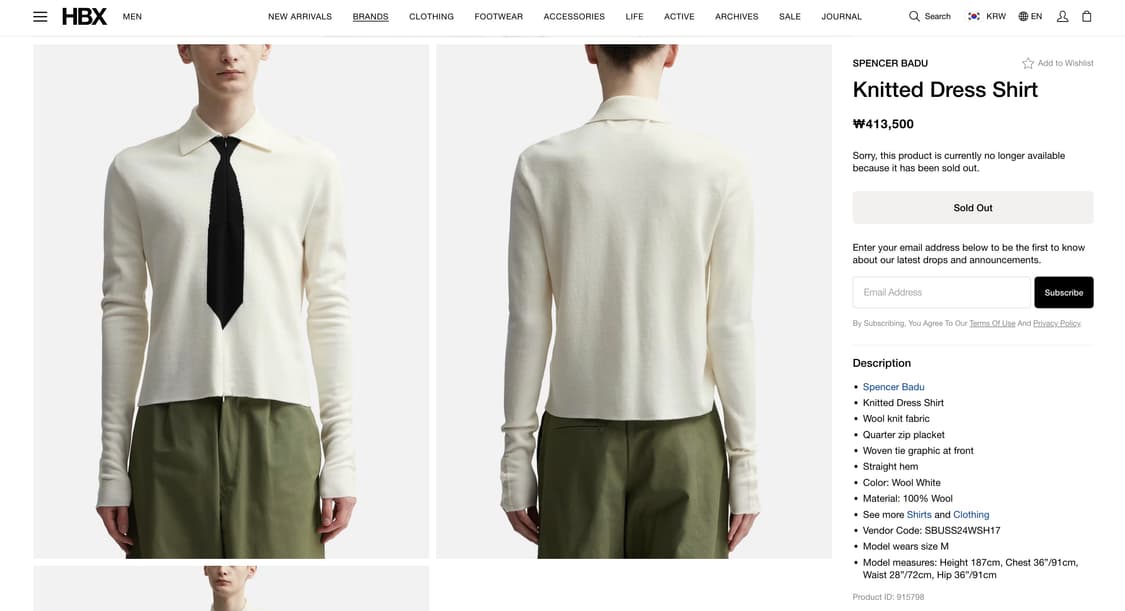 SPENCER BADU 스펜서 바두 집업 니트 드레스 셔츠 상품이미지6