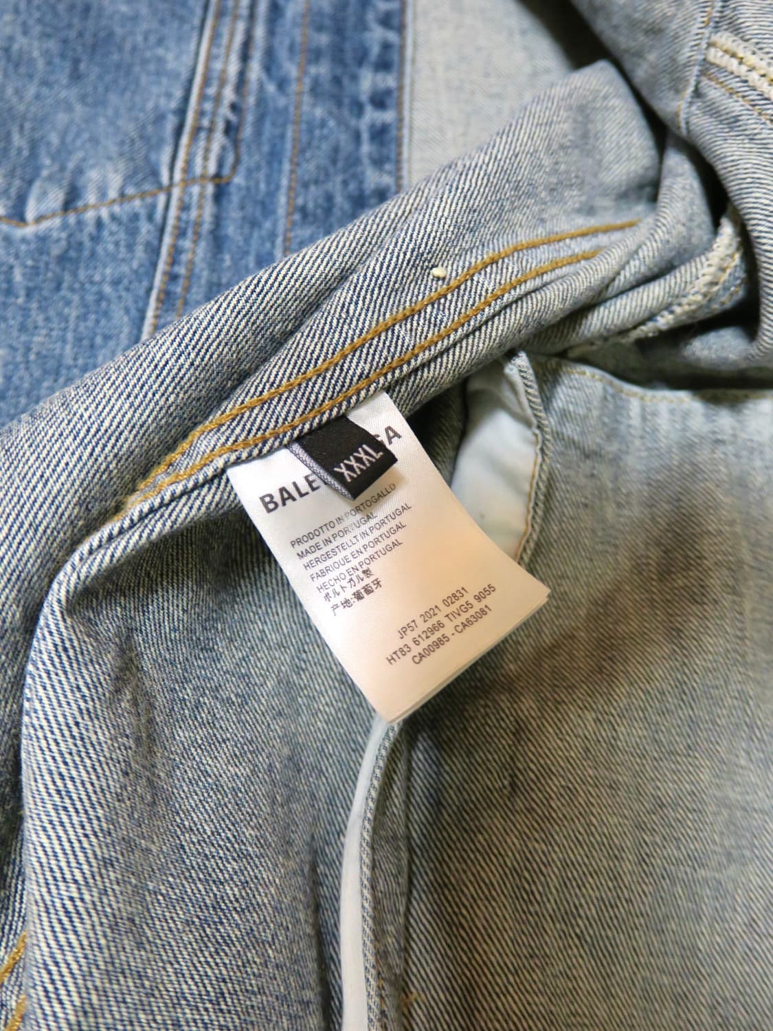 발렌시아가 데님 청자켓 3XL 상품이미지7