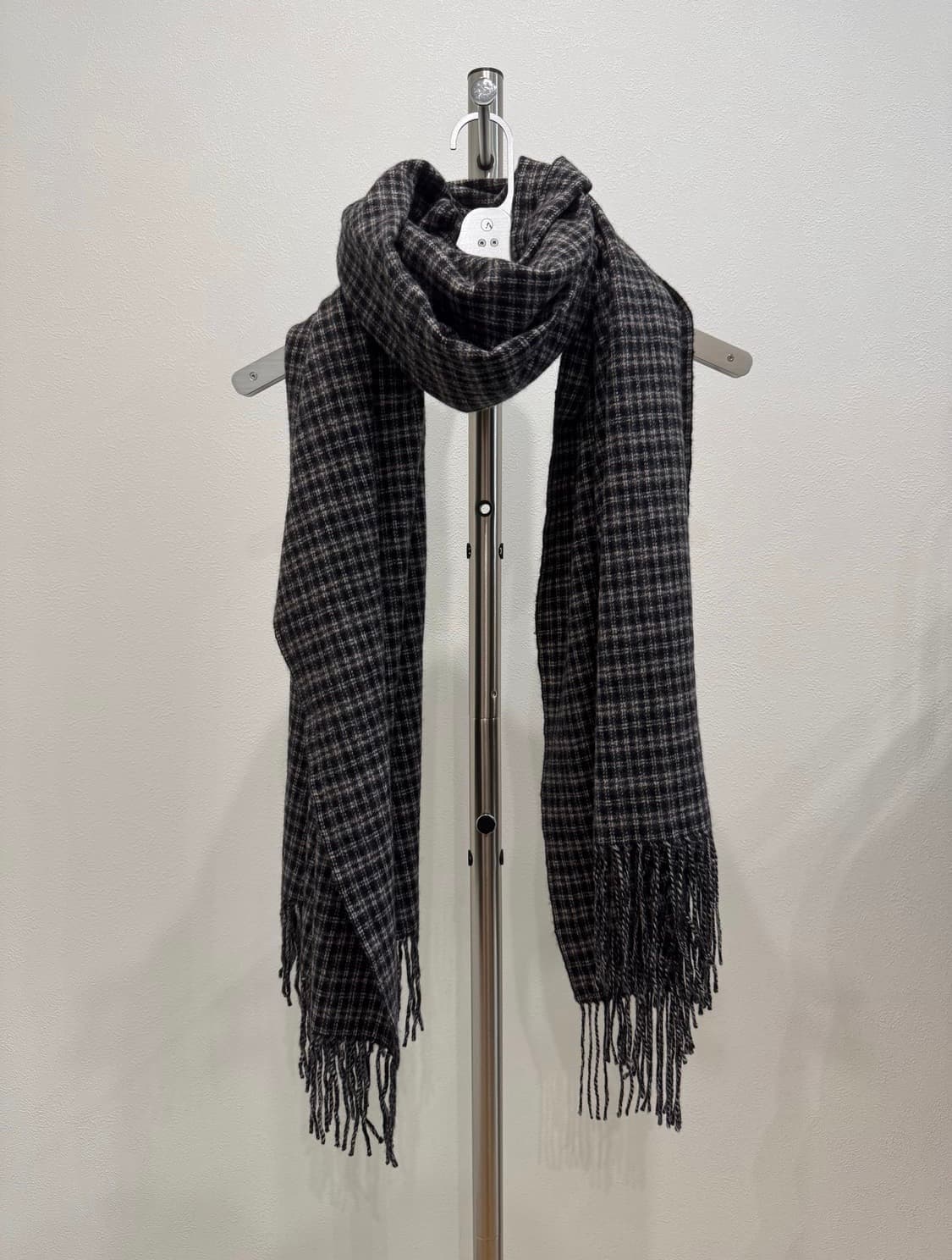 언더커버 17aw 울캐시미어 체크 머플러 상품이미지1