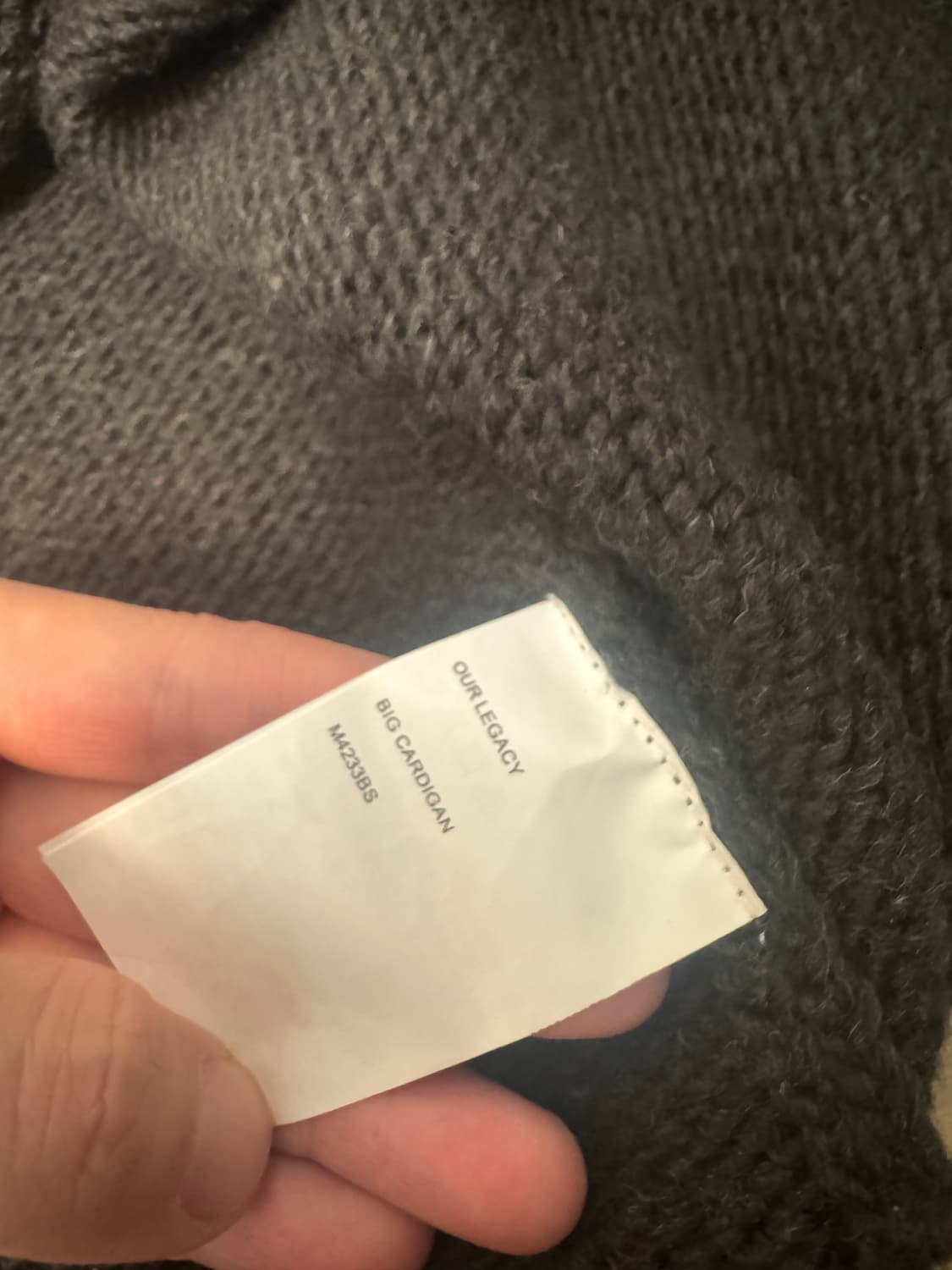 [50] 아워레가시 빅가디건 블랙 상품이미지3