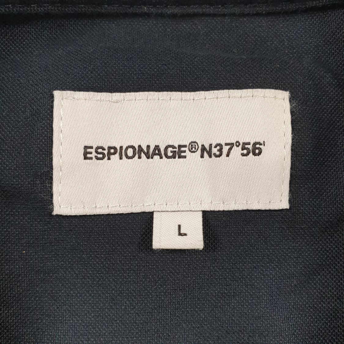 ESOPIONAGE 네이비 헨리넥 반팔 티셔츠 상품이미지2