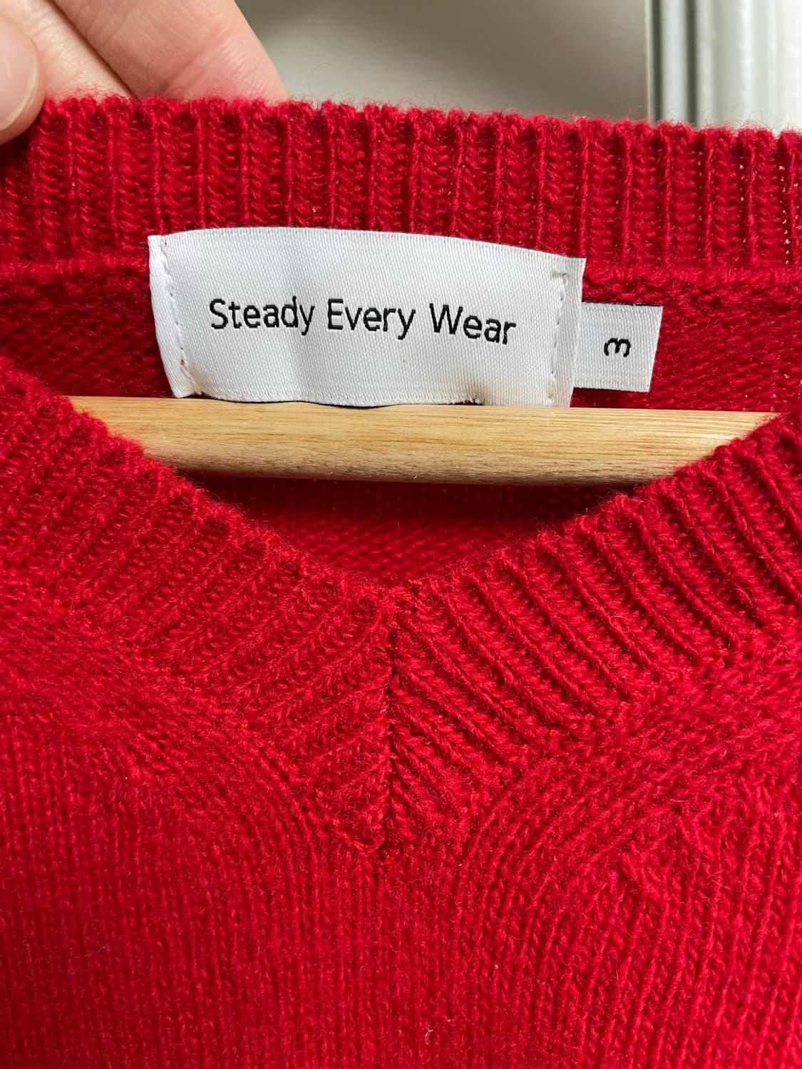 스테디에브리웨어 코지 울 캐시미어 브이넥 니트 (3) 상품이미지6