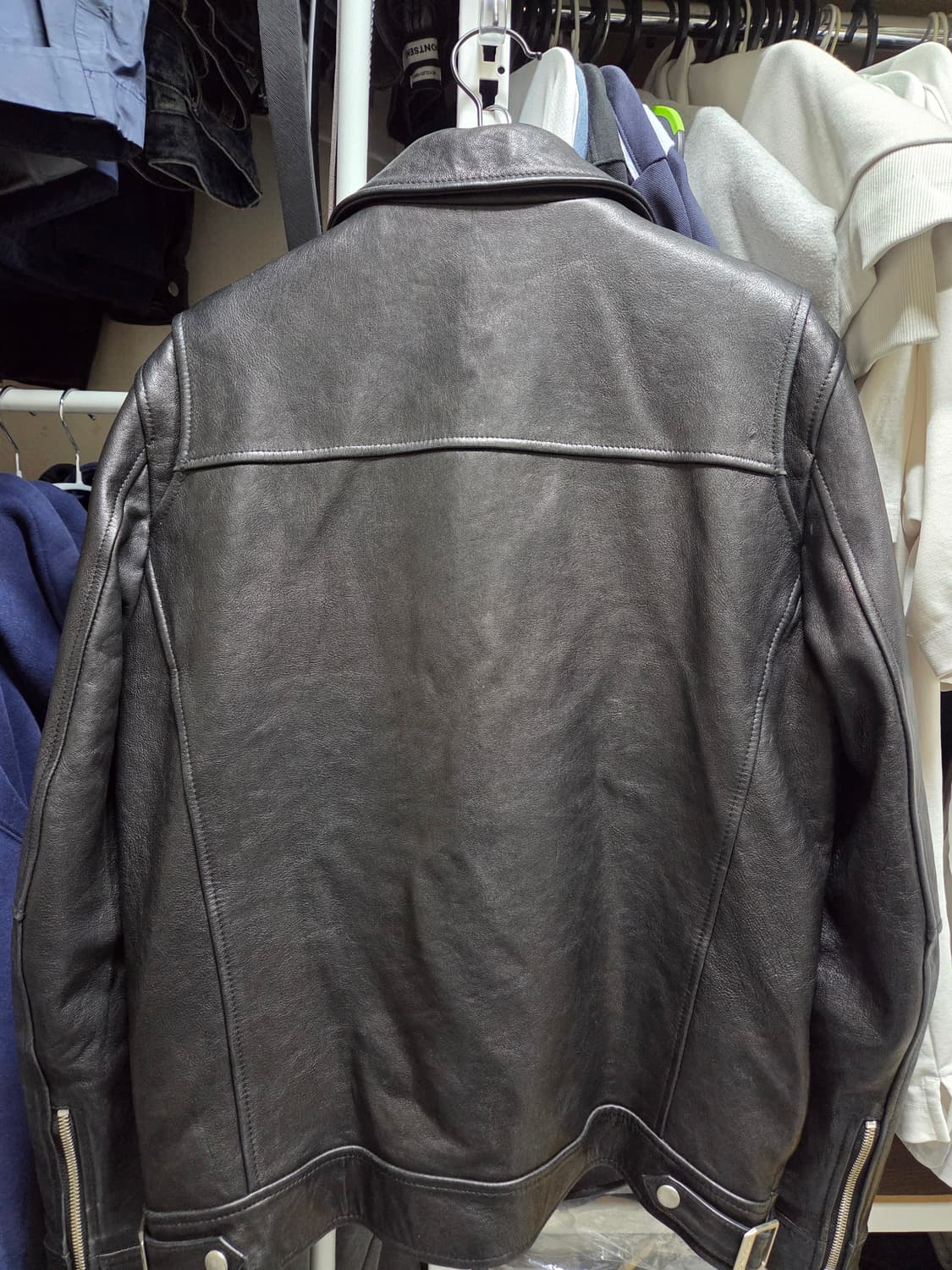 느와르라르메스 램스킨 싱글라이더자켓 46 상품이미지2