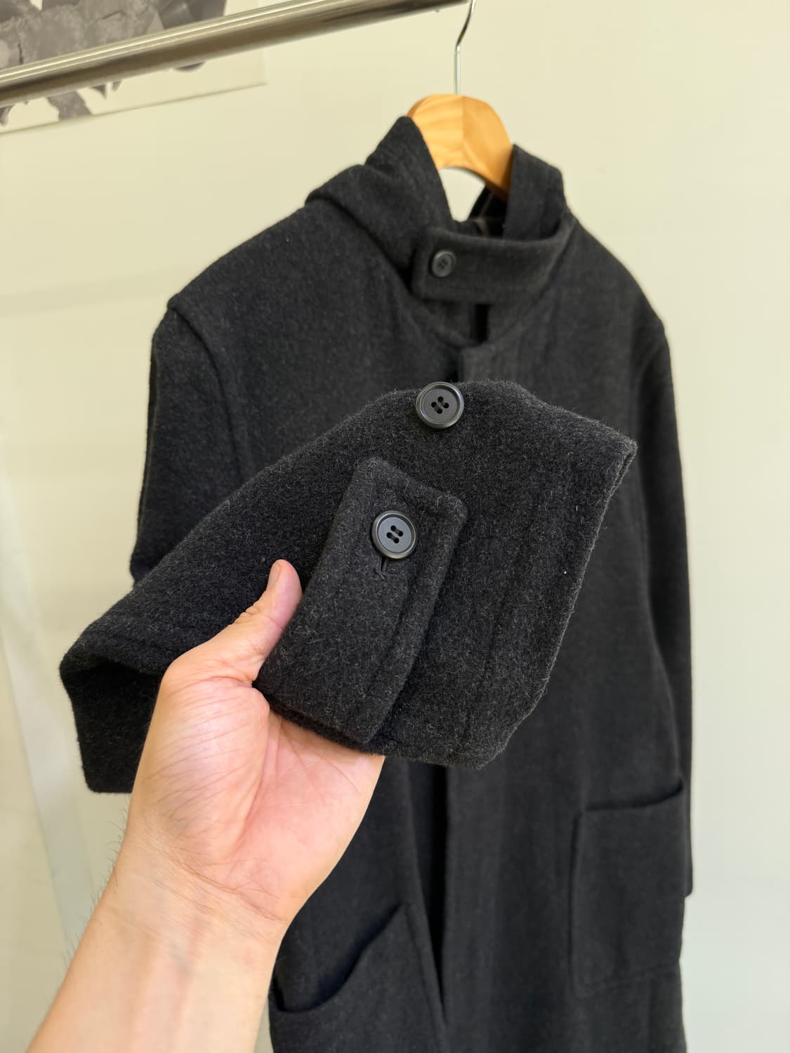 PPFM (Made in Japan) 울 후드 코트  상품이미지4