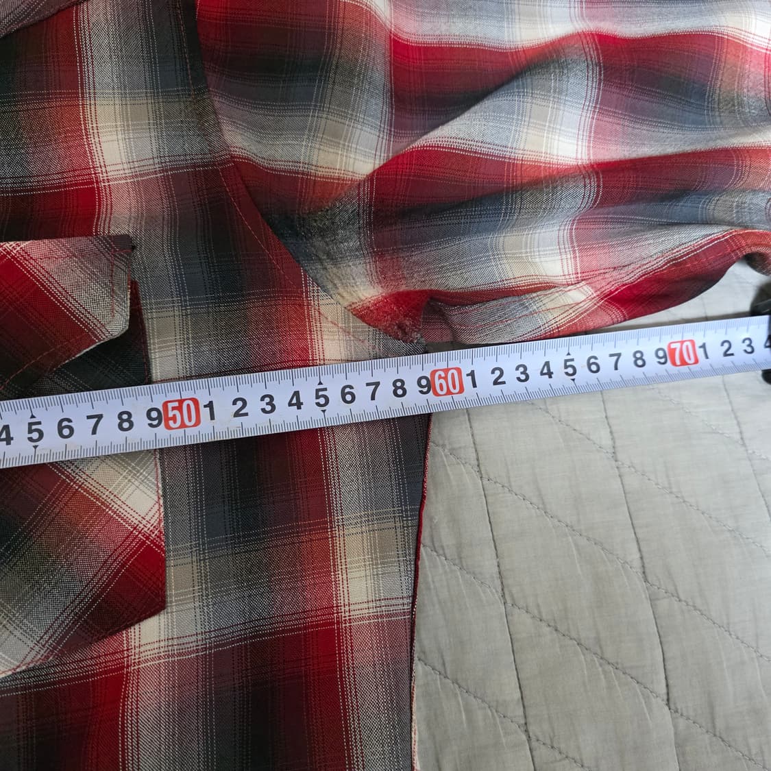 [L] 빈티지 펜들턴 레드 블랙 울 체크 플란넬 셔츠 상품이미지8