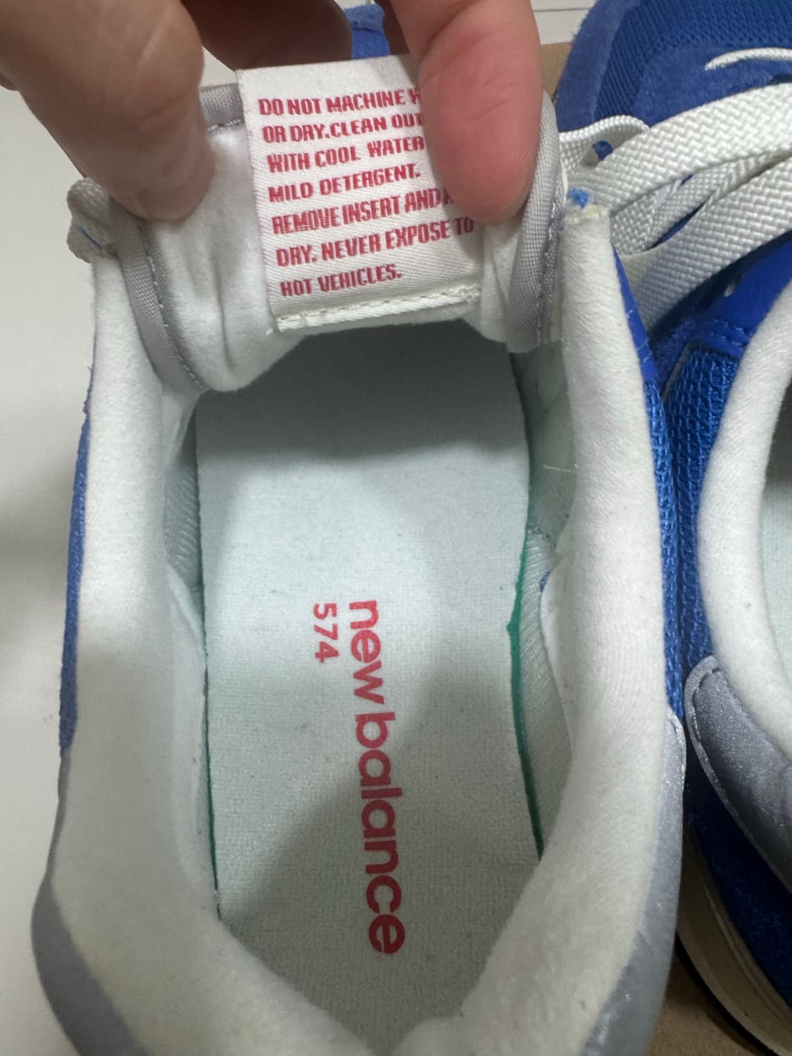 [275] 뉴발란스 574 헤리티지 블루 화이트 상품이미지4