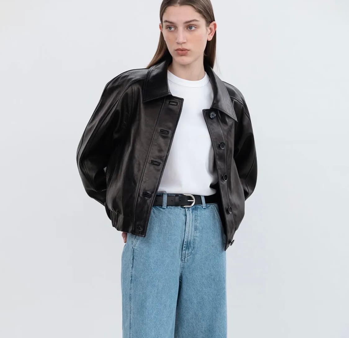 인사일런스 우먼 레더 자켓  상품이미지4