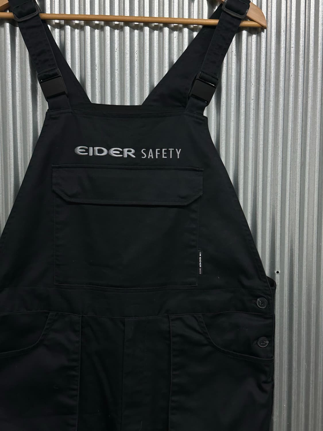 [L] 아이더 세이프티(EIDER SAFETY) 블랙 멜빵 바지 워크웨어 상품이미지3
