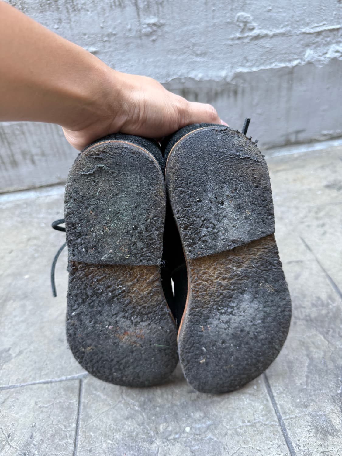 꼼데가르송 옴므 빈티지 스웨이드 우드솔 로퍼 상품이미지5