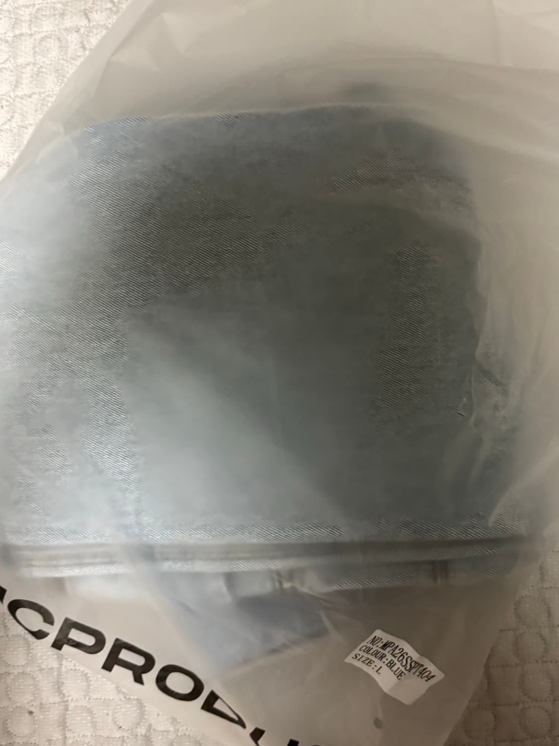 플라스틱프로덕트 MPa bag pants 백 팬츠 라이드 블루 데님 상품이미지3