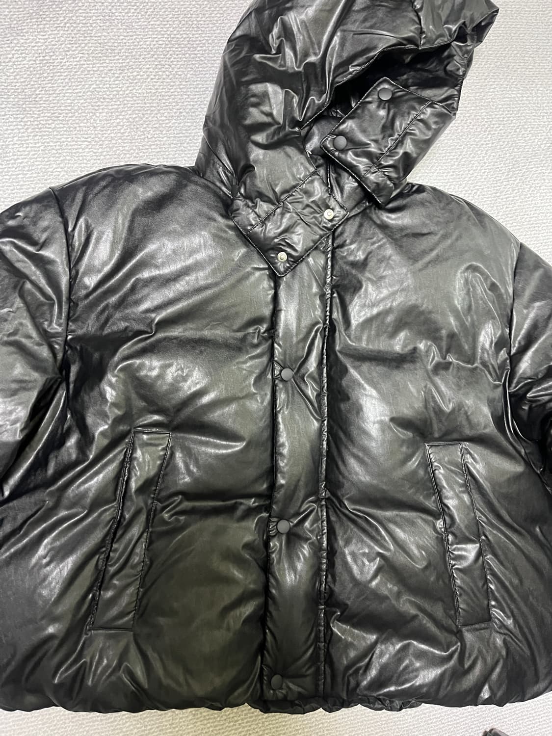 칸예웨스트 이지 PK-01맛 레더 패딩 L 상품이미지2