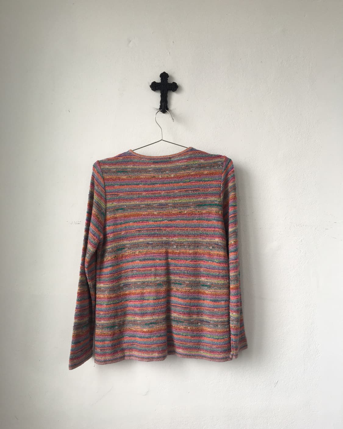 Stripe pattern knit cardigan 상품이미지3