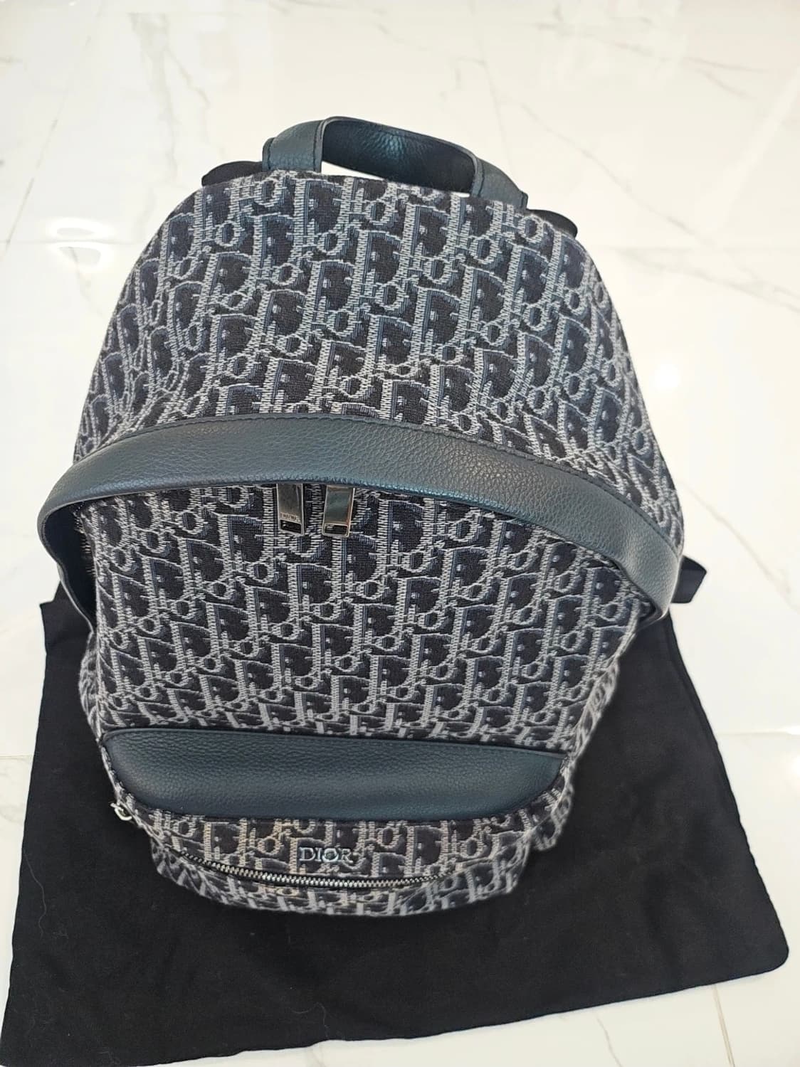 디올 오블리크 라이더 백팩 자카드 블루 상품이미지2