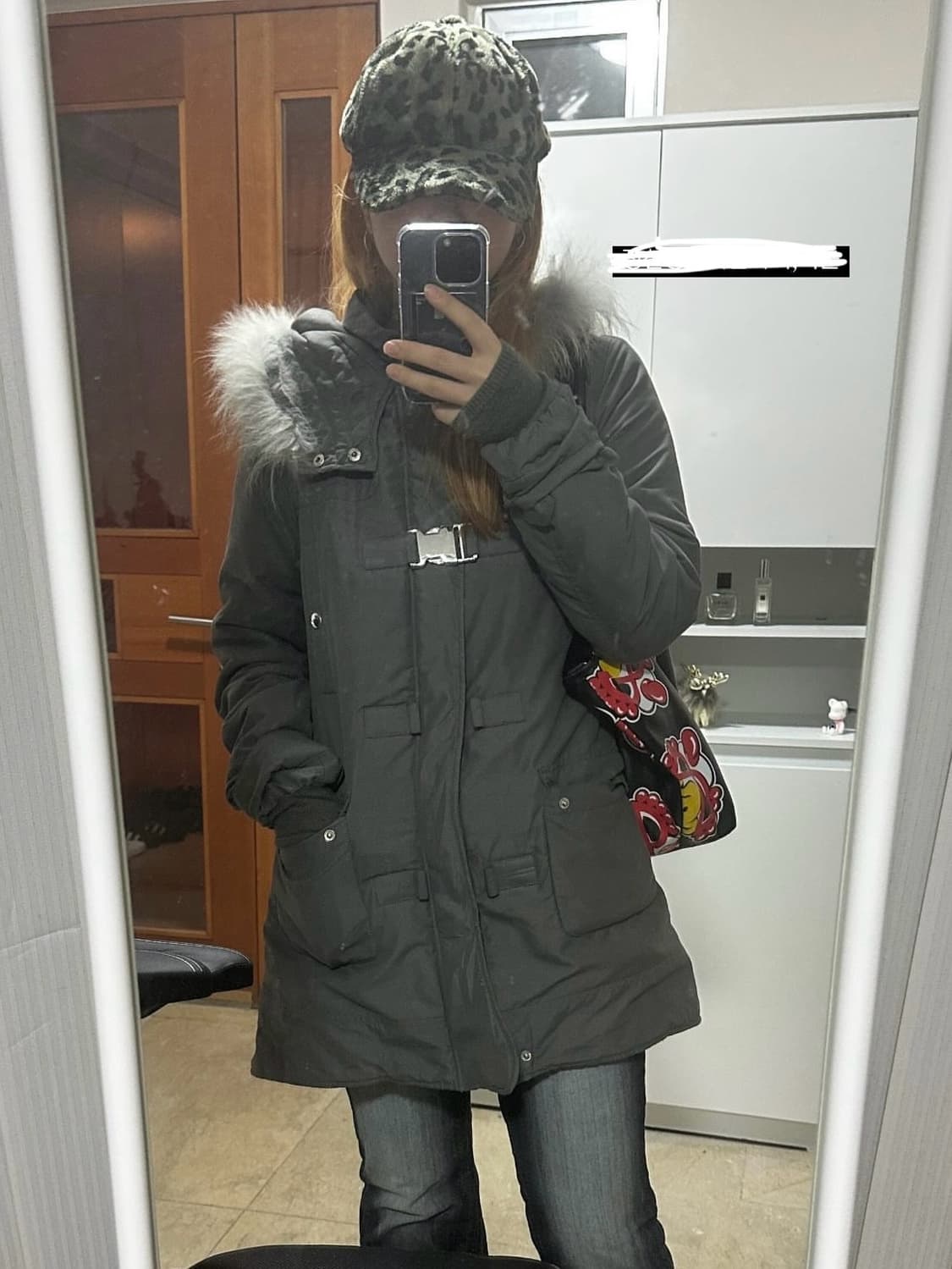 빈티지 y2k 아우터 야상 퍼 버클 상품이미지7