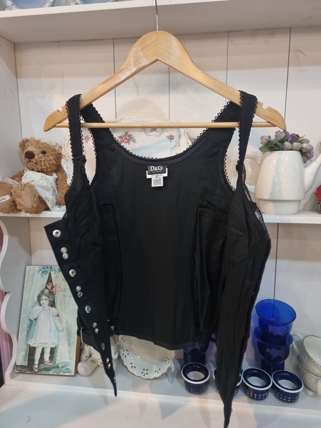 D&G 돌체앤가바나 메이드인이탈리 코르셋 버클탑 (정품) 상품이미지4