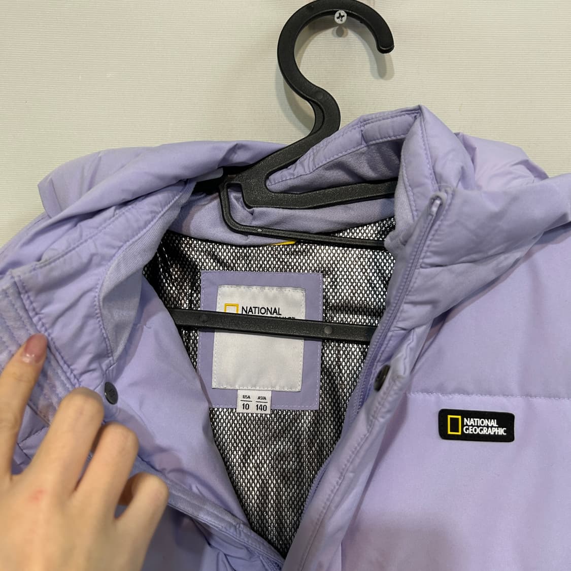 내셔널지오그래픽 키즈 라벤더 발열 패딩140 상품이미지2