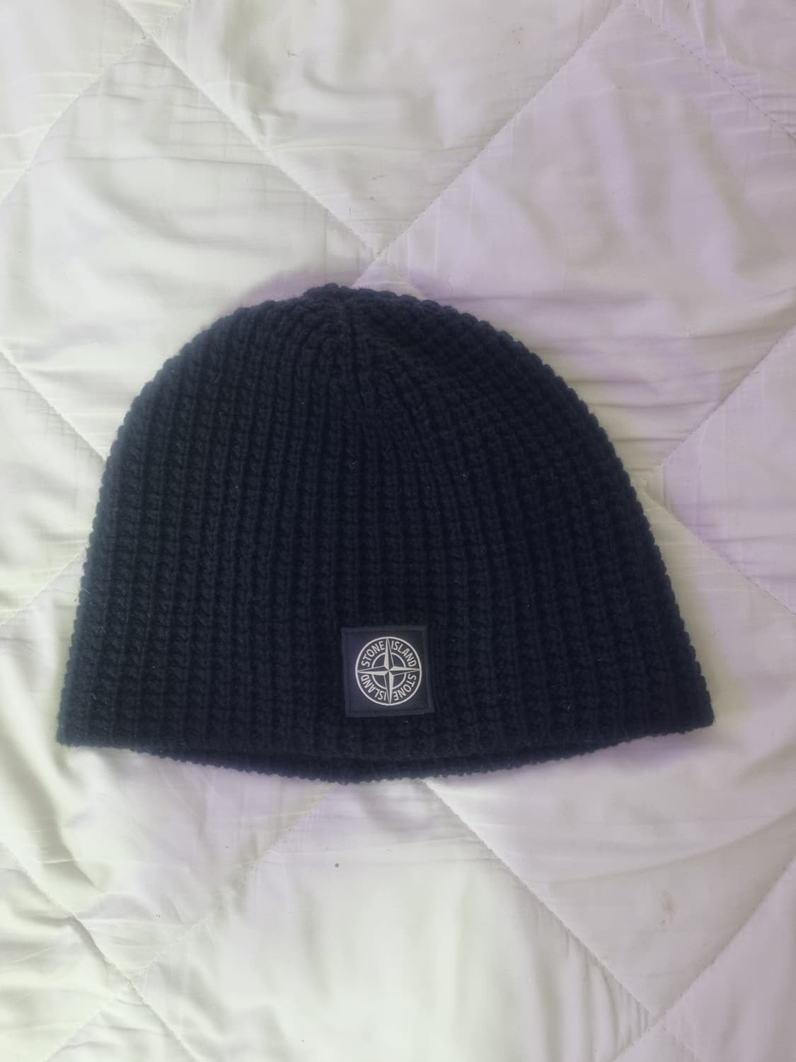 스톤아일랜드 23fw 와플니트 비니 블랙 상품이미지3