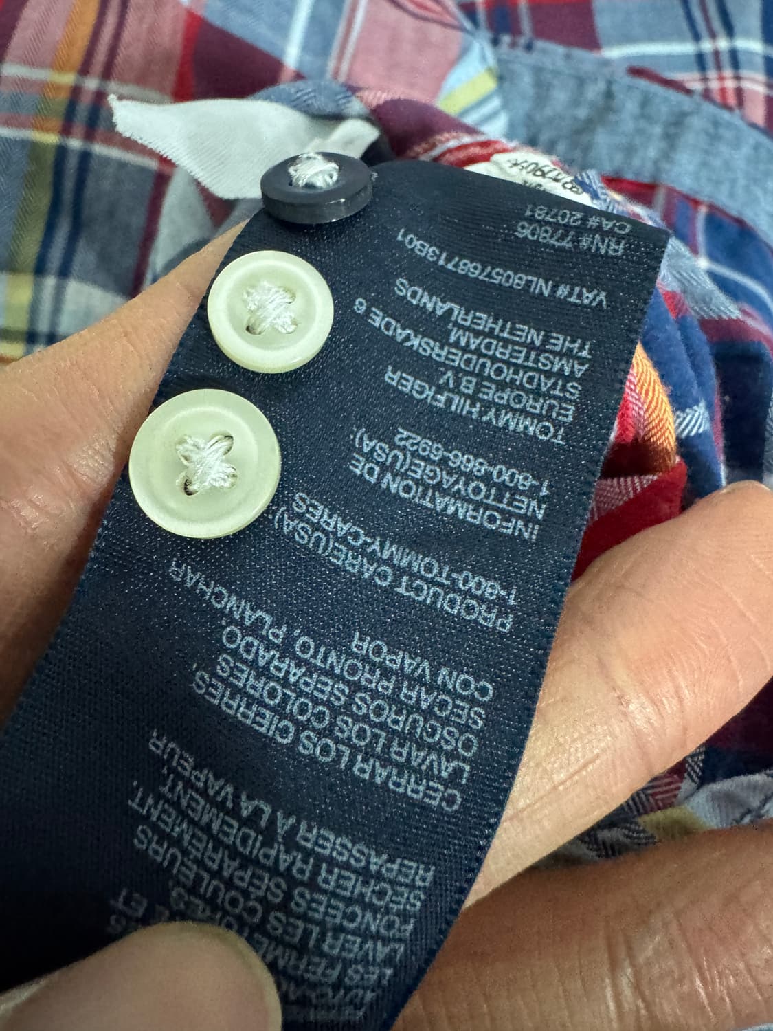 타미힐피거 빈티지 핏 레트로 체크셔츠 XL 상품이미지4