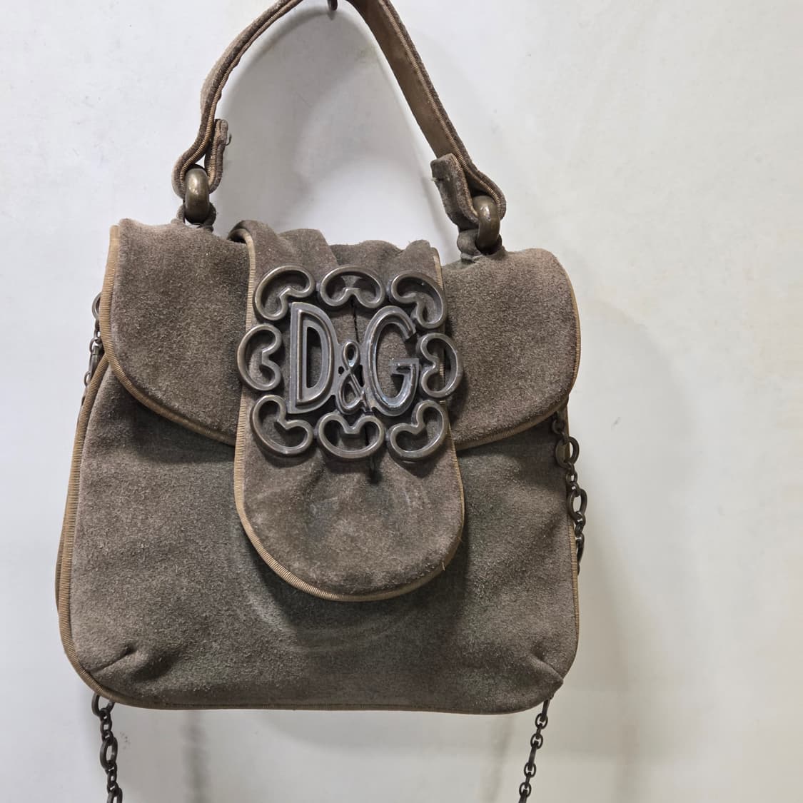 돌체앤가바나 스웨이드 미니 토트 숄더 상품이미지1