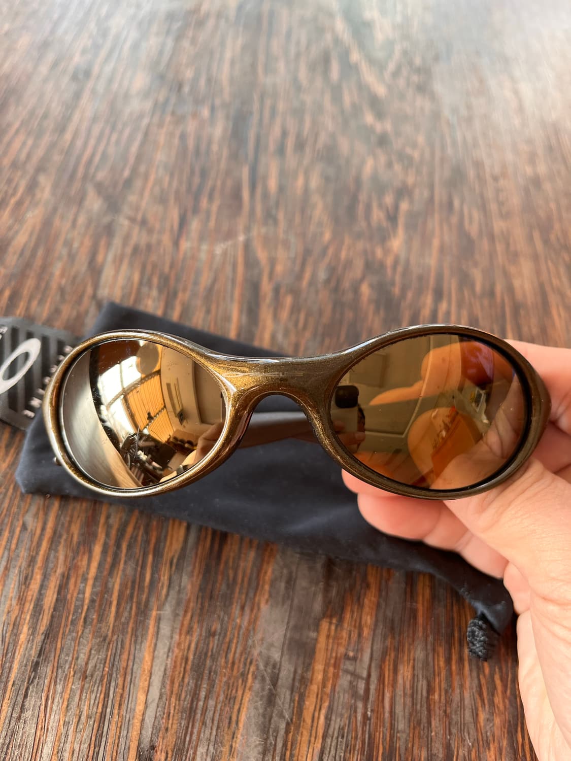 Oakley eye jacket 1.0 Gen1 오클리 아이자켓 골드펄 상품이미지1