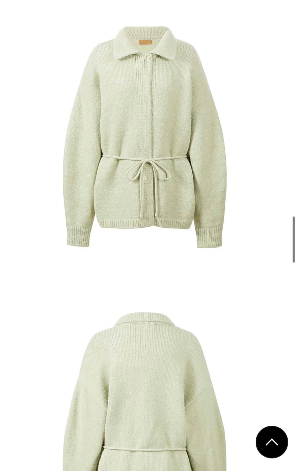 르917 돌먼 슬리브 니트 자켓 민트 상품이미지1