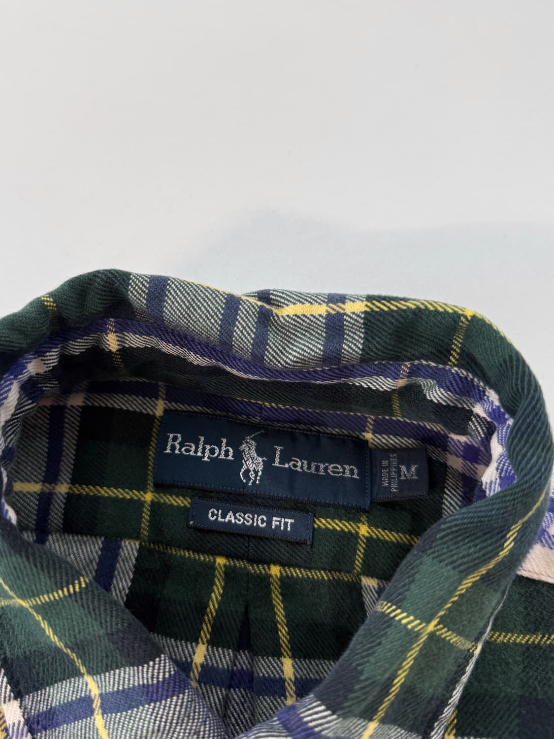 폴로 랄프로렌 루즈핏 플란넬 울 체크 셔츠 상품이미지4