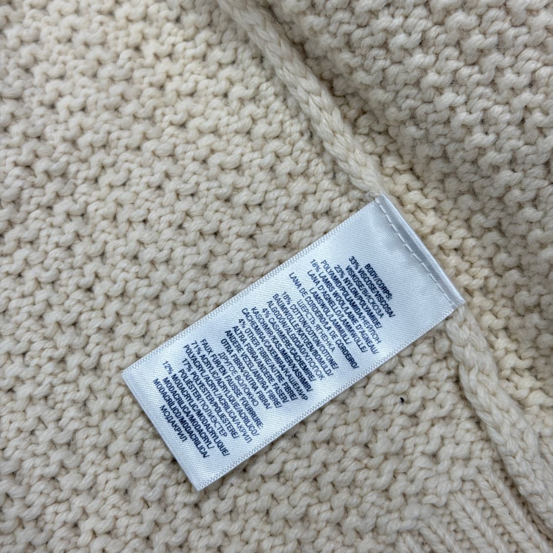 폴로 랄프로렌 퍼 카라 니트 딱붙핏 Y2K 가디건 L 상품이미지7