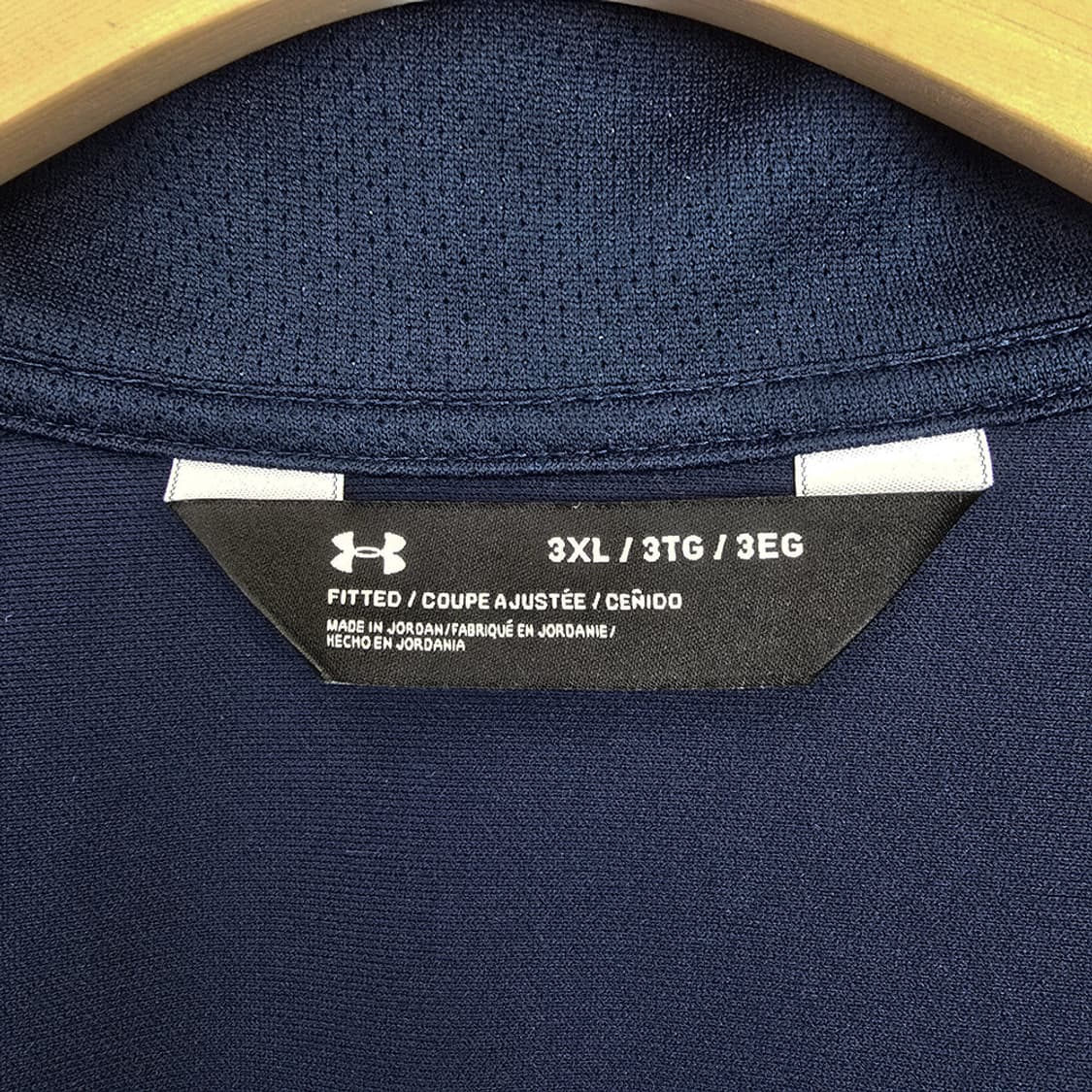언더아머 UNDER ARMOUR 사이드 라인 트레이닝 집업 네이비 3XL 상품이미지5