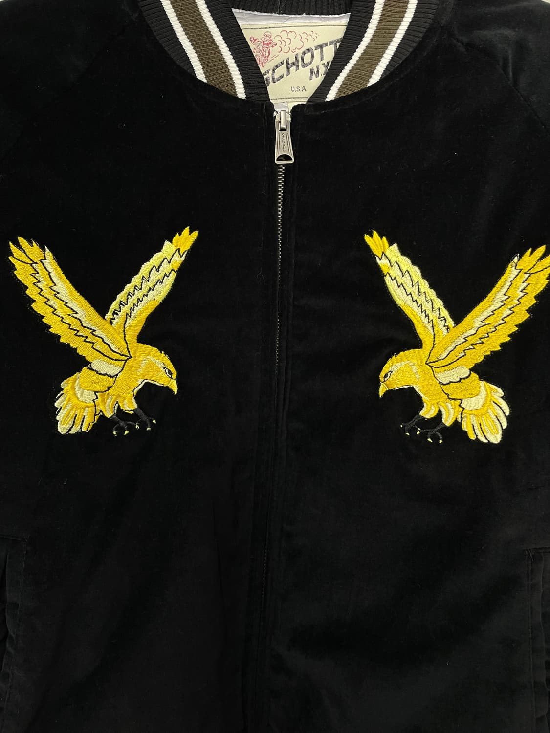 쇼트 뉴욕 듀크 수베니어 블랙 벨벳 자켓 H2240 상품이미지4