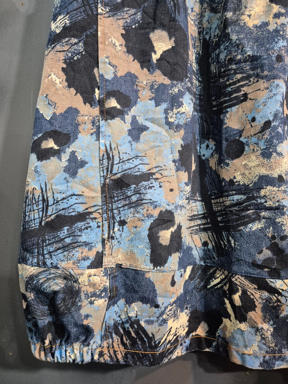 일제 패턴  롱 청스커트 55 66 77 상품이미지5