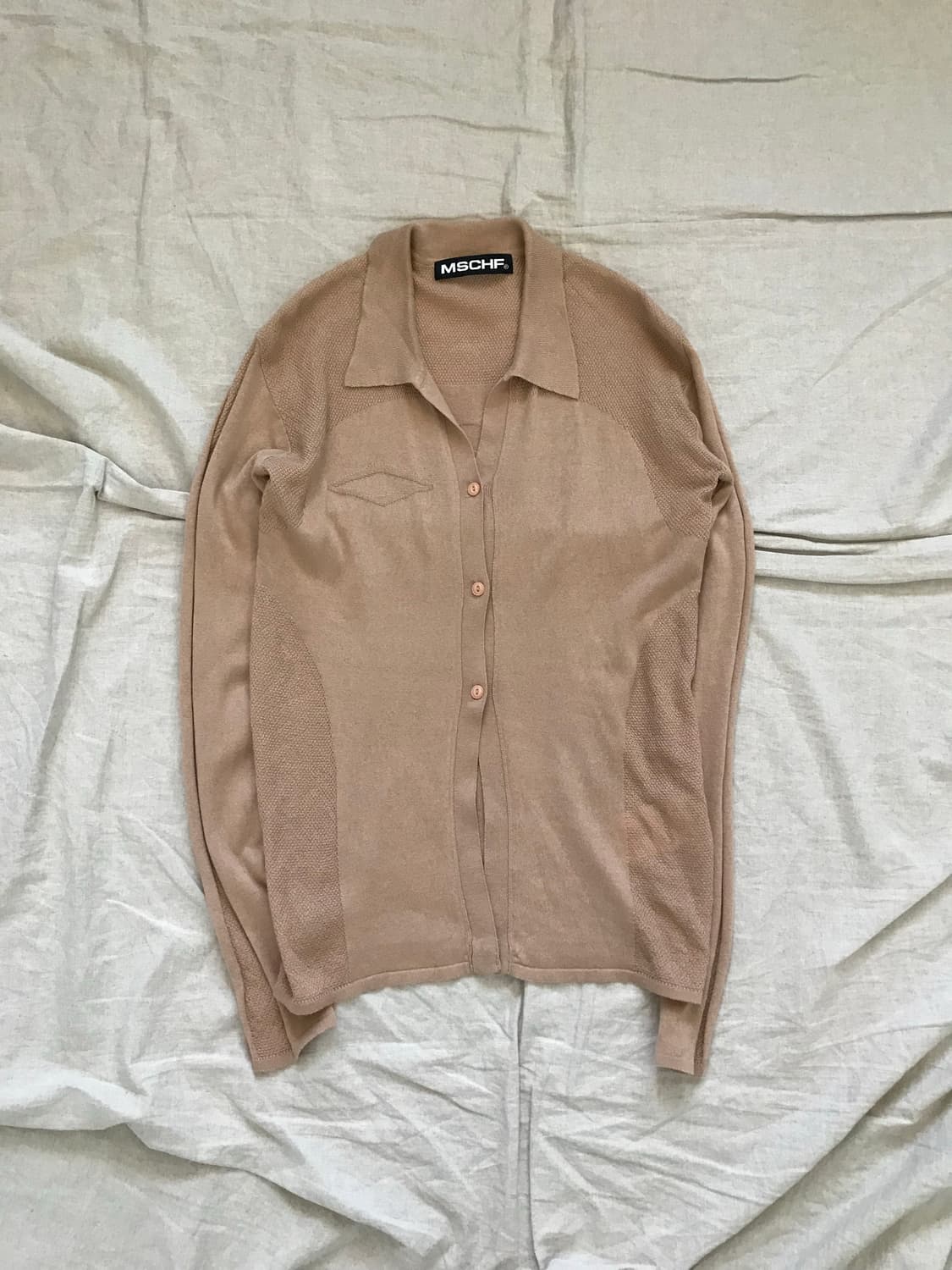 미스치프 라이트 웨이트 니트 롬버스 셔츠 상품이미지5