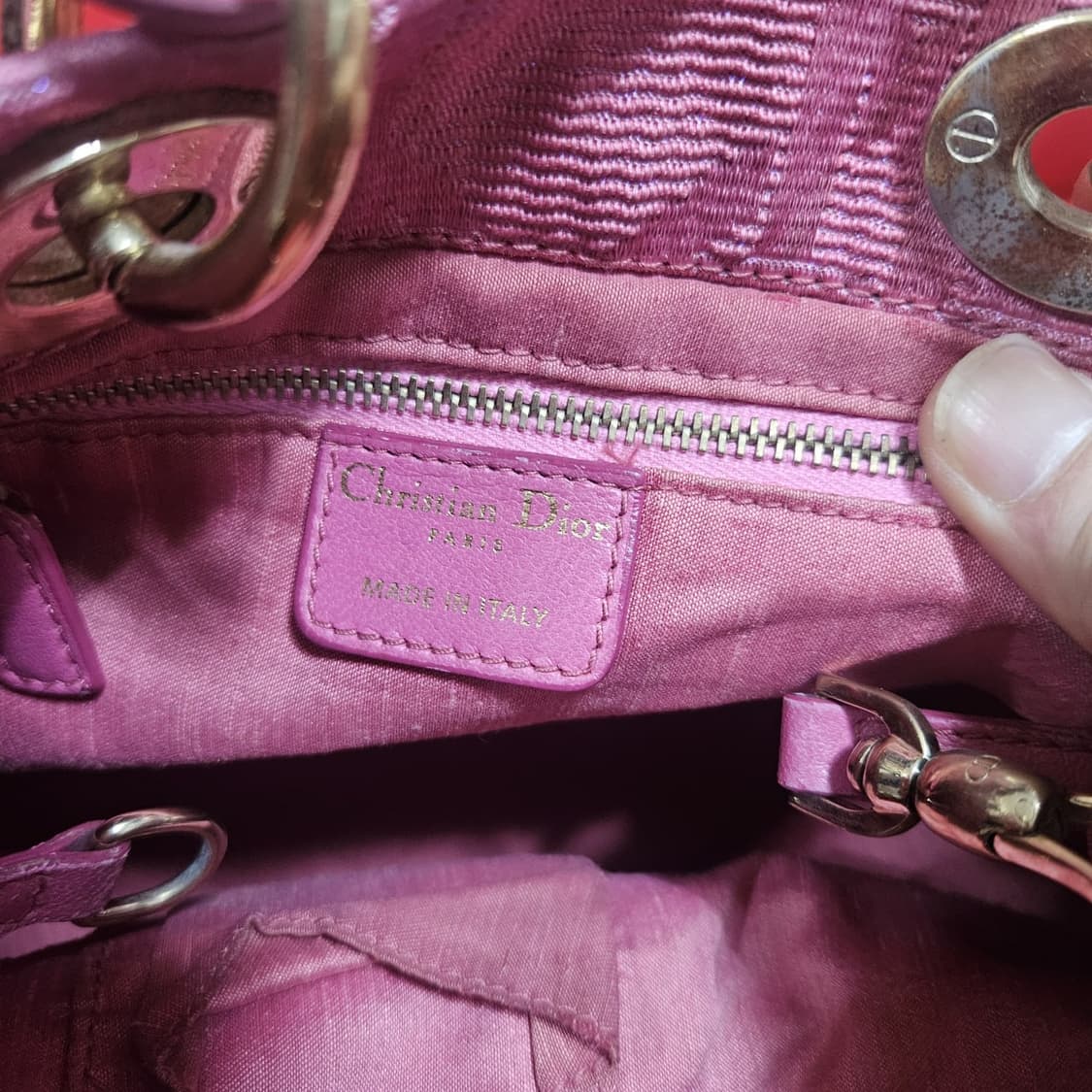 Christian Dior 핫핑크 Lady 토드백 상품이미지8