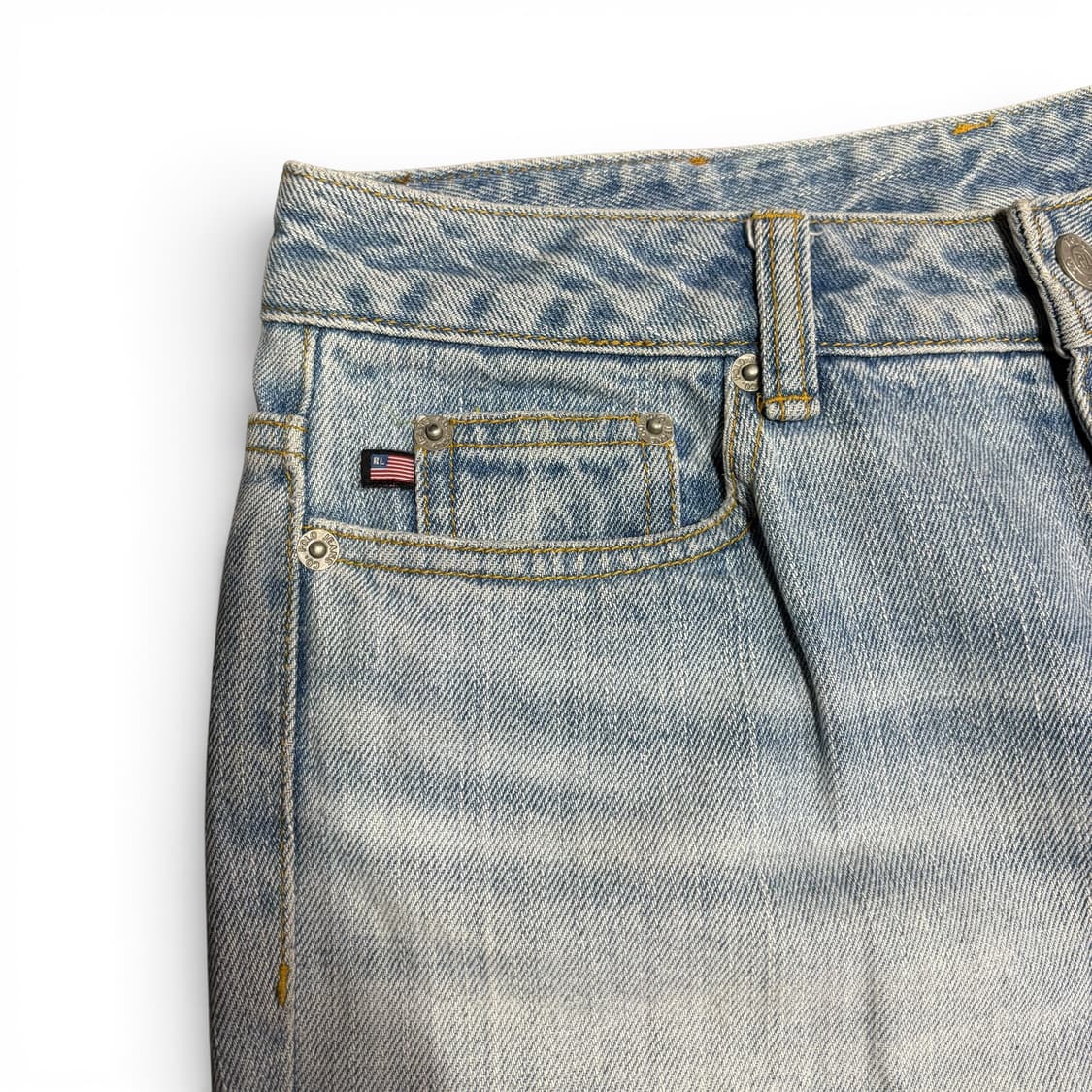 우먼M-L 폴로 진스 스트레이트 연청 데님팬츠 상품이미지4