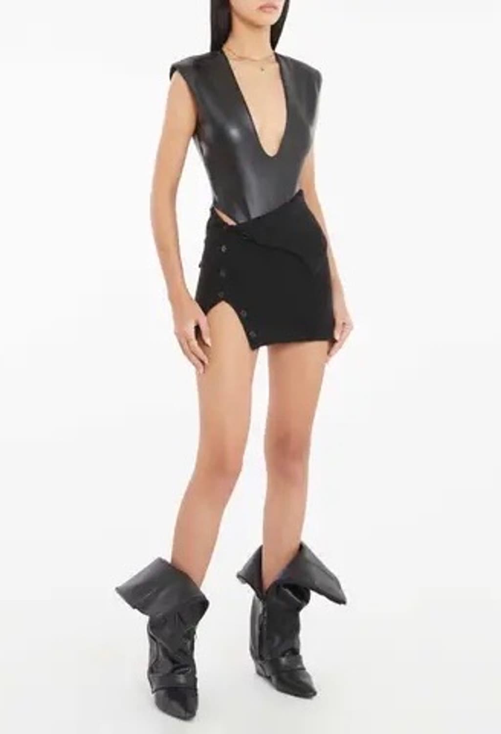 ruve 버튼 치마 상품이미지4