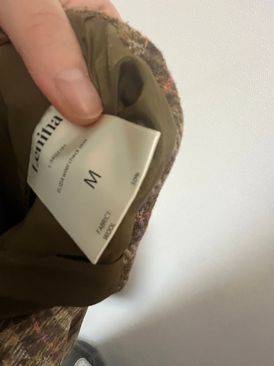 르니나 울 체크 스커트 상품이미지4