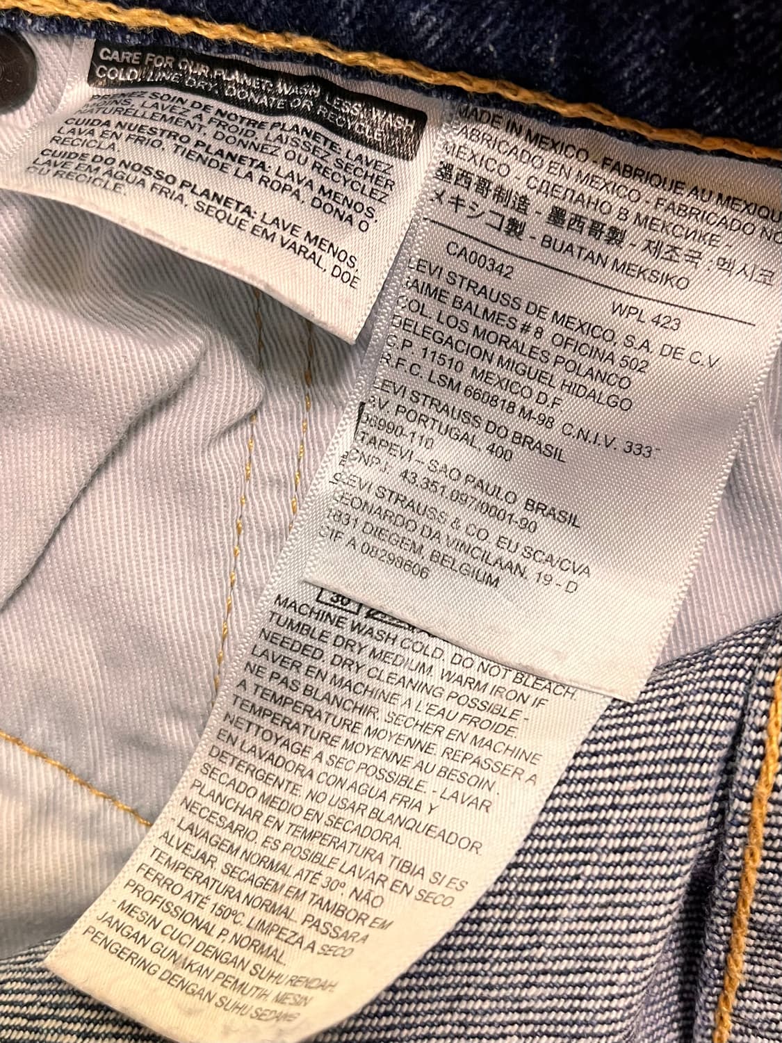 리바이스 510 데님팬츠 W32 L30 상품이미지5
