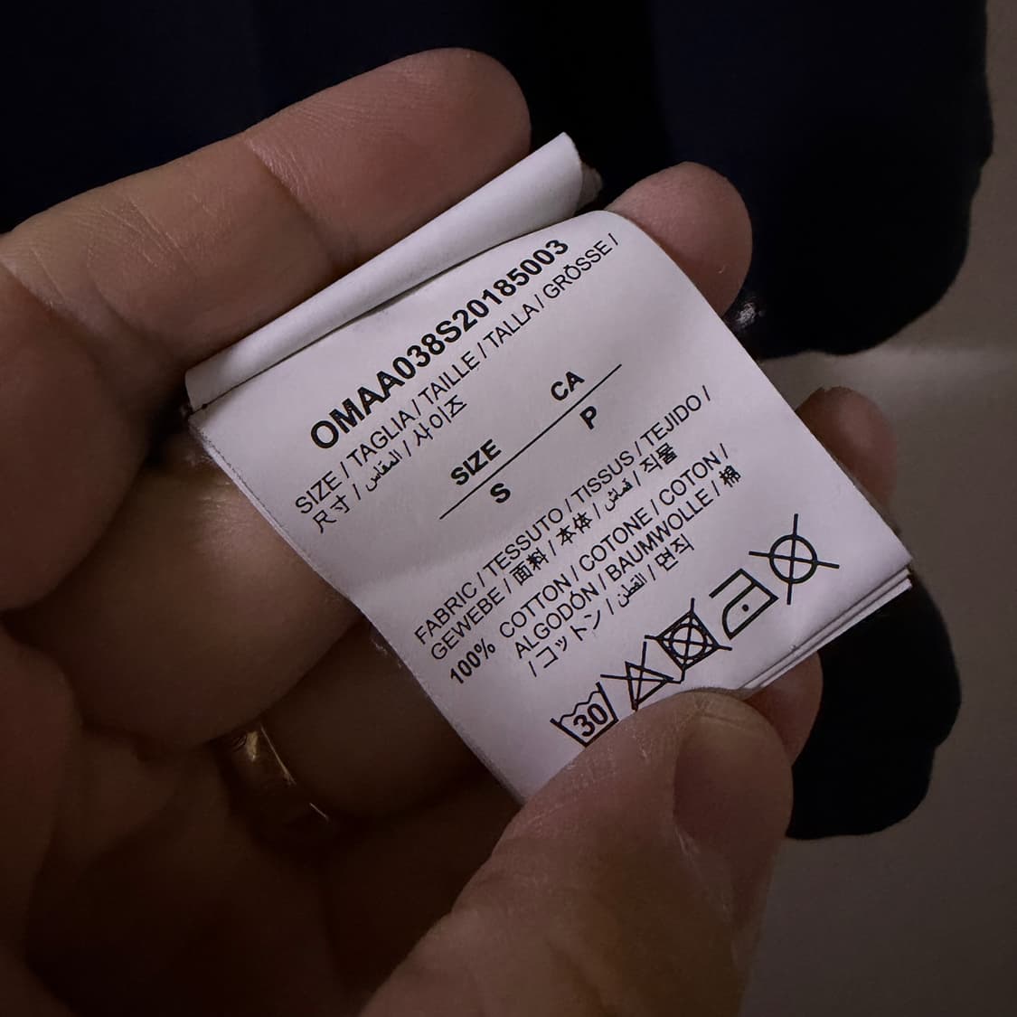 오프화이트 OMAA038S20185003 반팔티셔츠 S (100) 상품이미지7