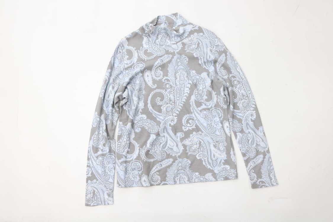 DoCLASSE 도클라세 페이즐리 패턴 하이넥 롱슬리브 티셔츠 상품이미지2