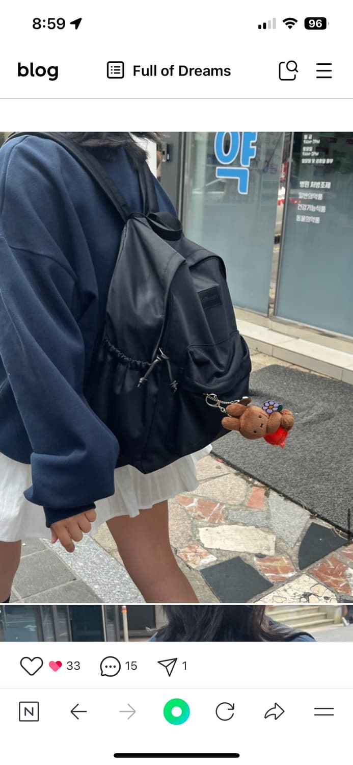 미닛뮤트 클로 백팩 상품이미지7