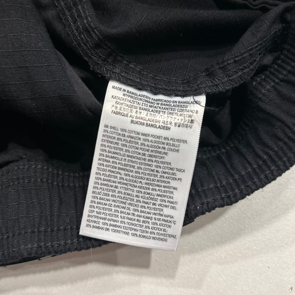 [S] 반스 블랙 카고 반바지 상품이미지7