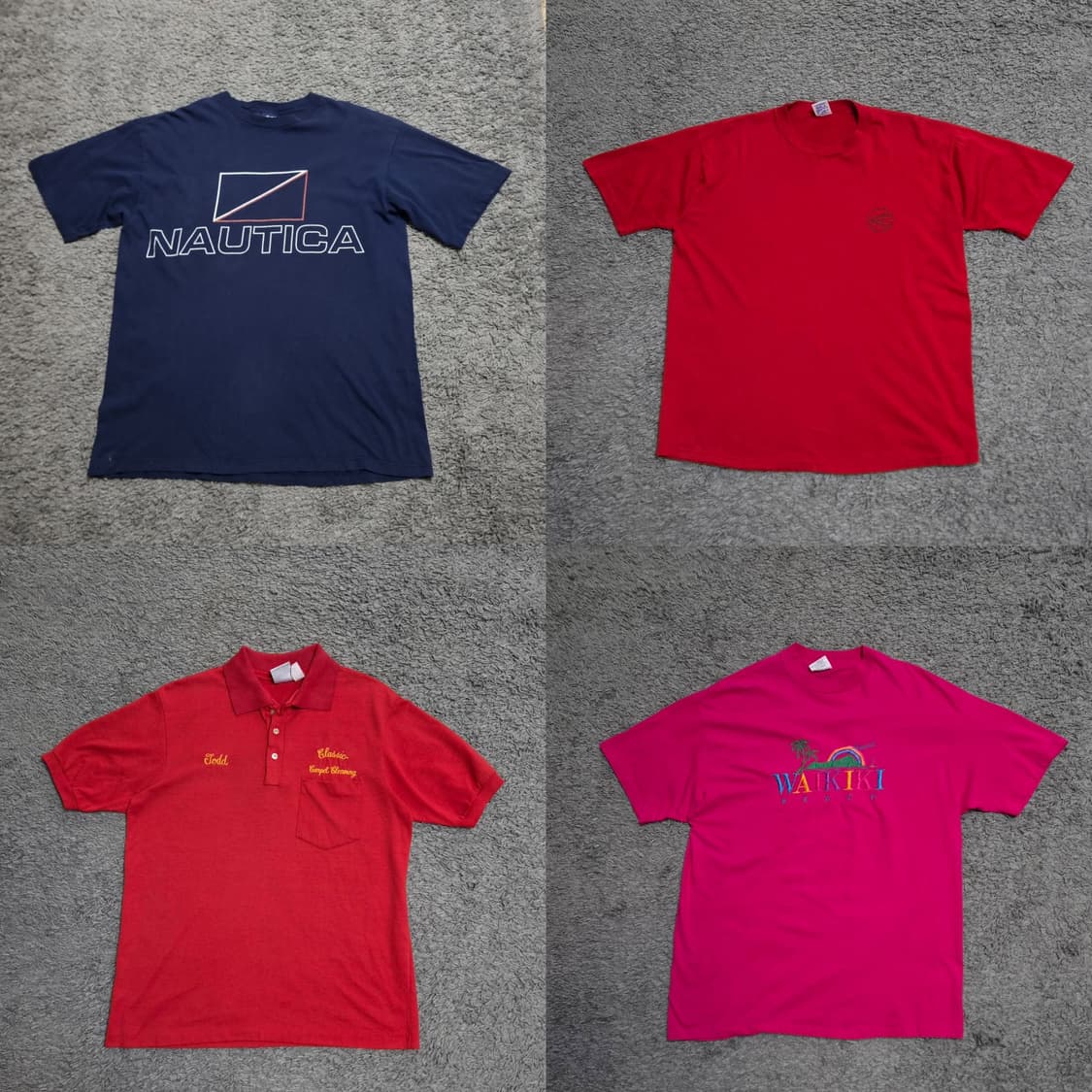 4장일괄)made in usa 미국 빈티지 반팔티셔츠 싱글스티치 L XL 상품이미지1