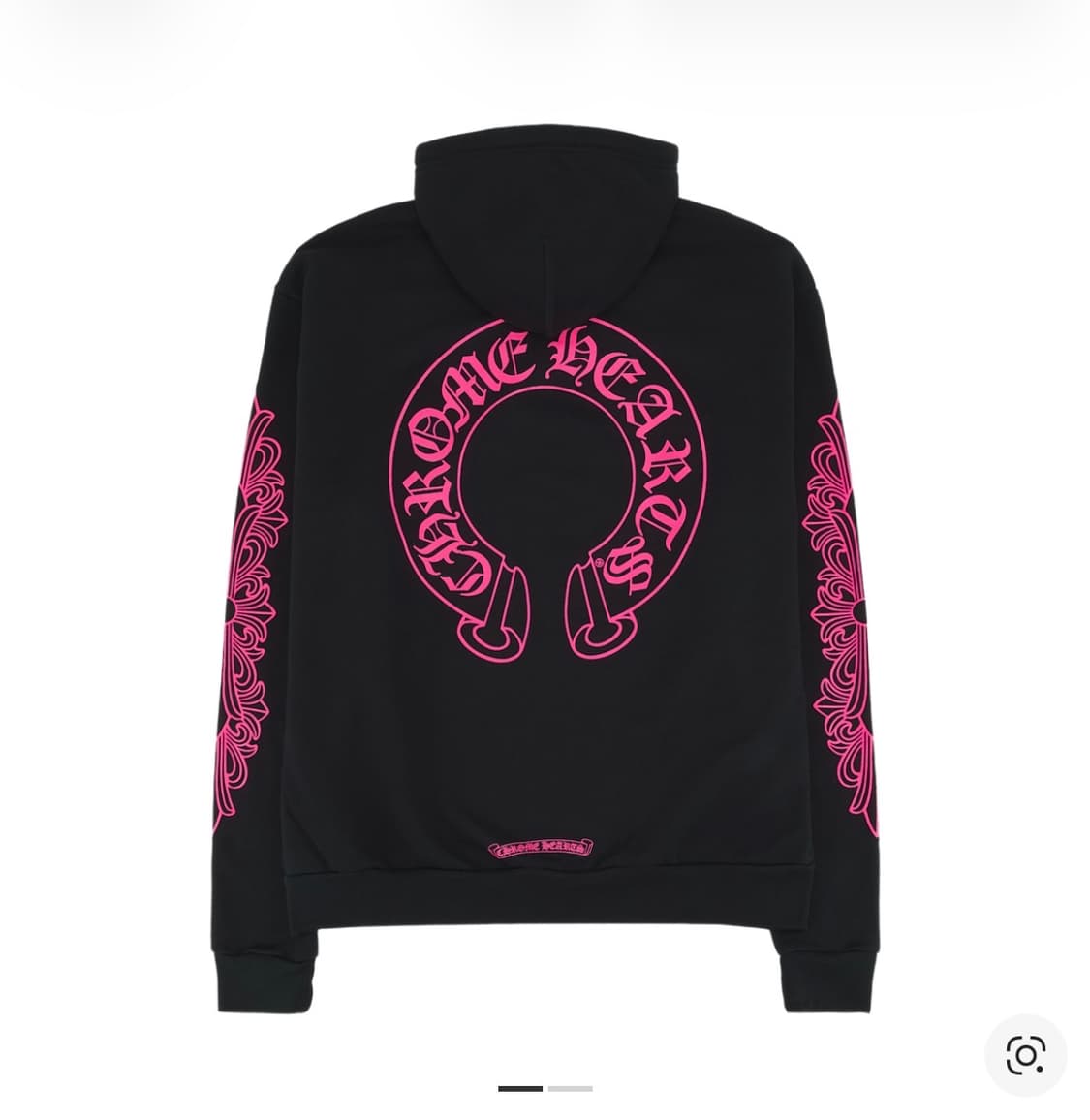 크롬하츠 홀스슈 후드 집업 블랙 핑크 상품이미지2