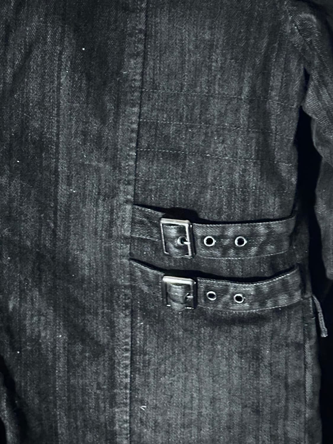 가먼트 펑크 디테일 퍼후드 자켓 상품이미지5